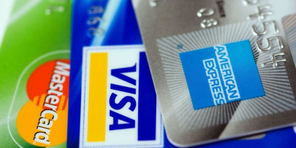 Visa Mastercard and Amex