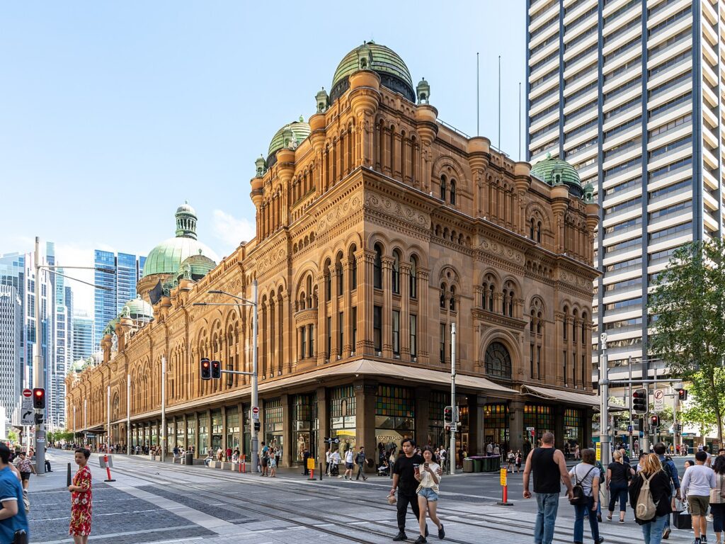 front of the Queen Victoria Building in Sydney Australia