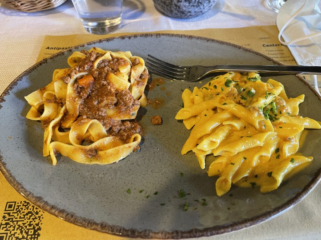 Carbonara and Bolognese